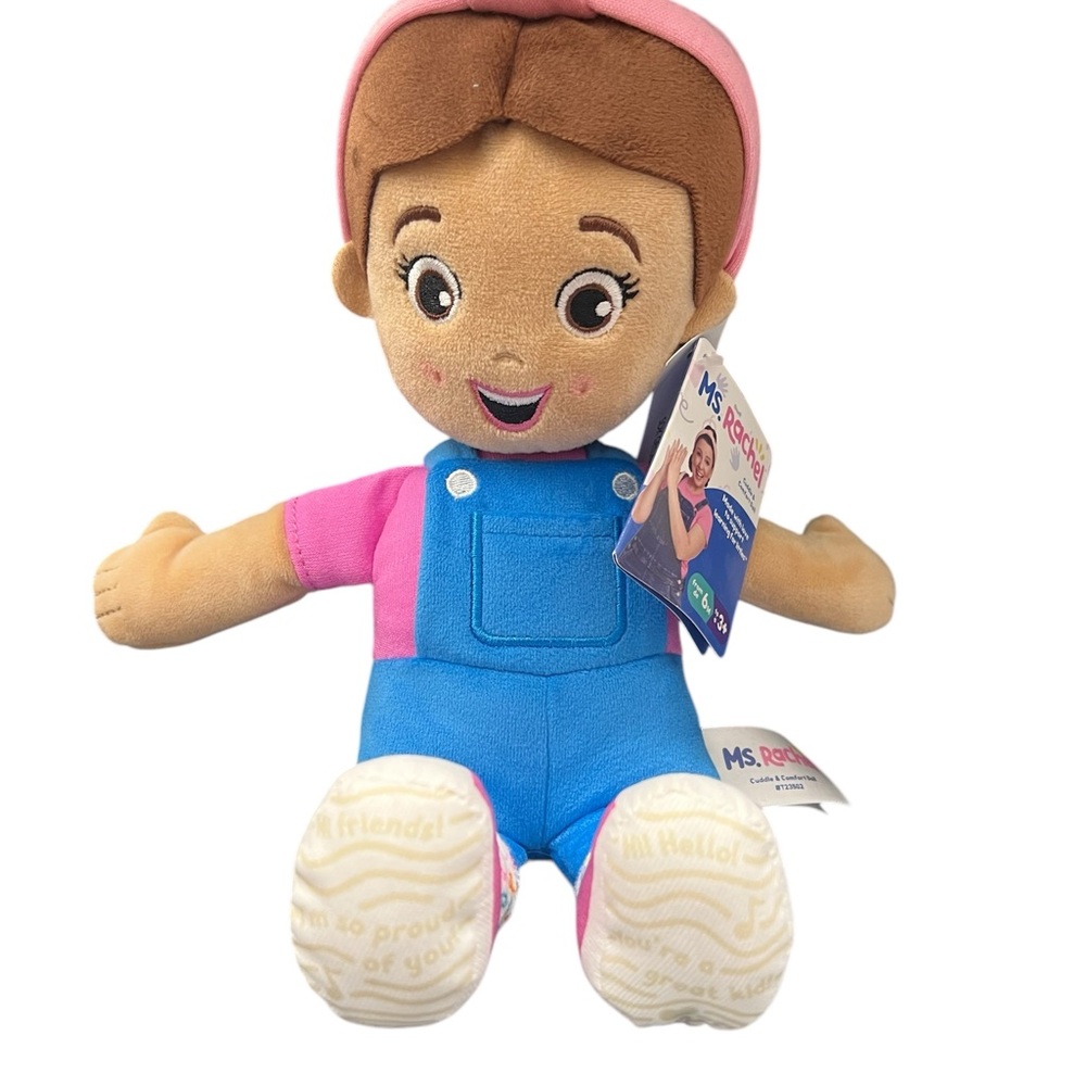 Ms. Rachel Plush Doll with Pink and Blue Outfit